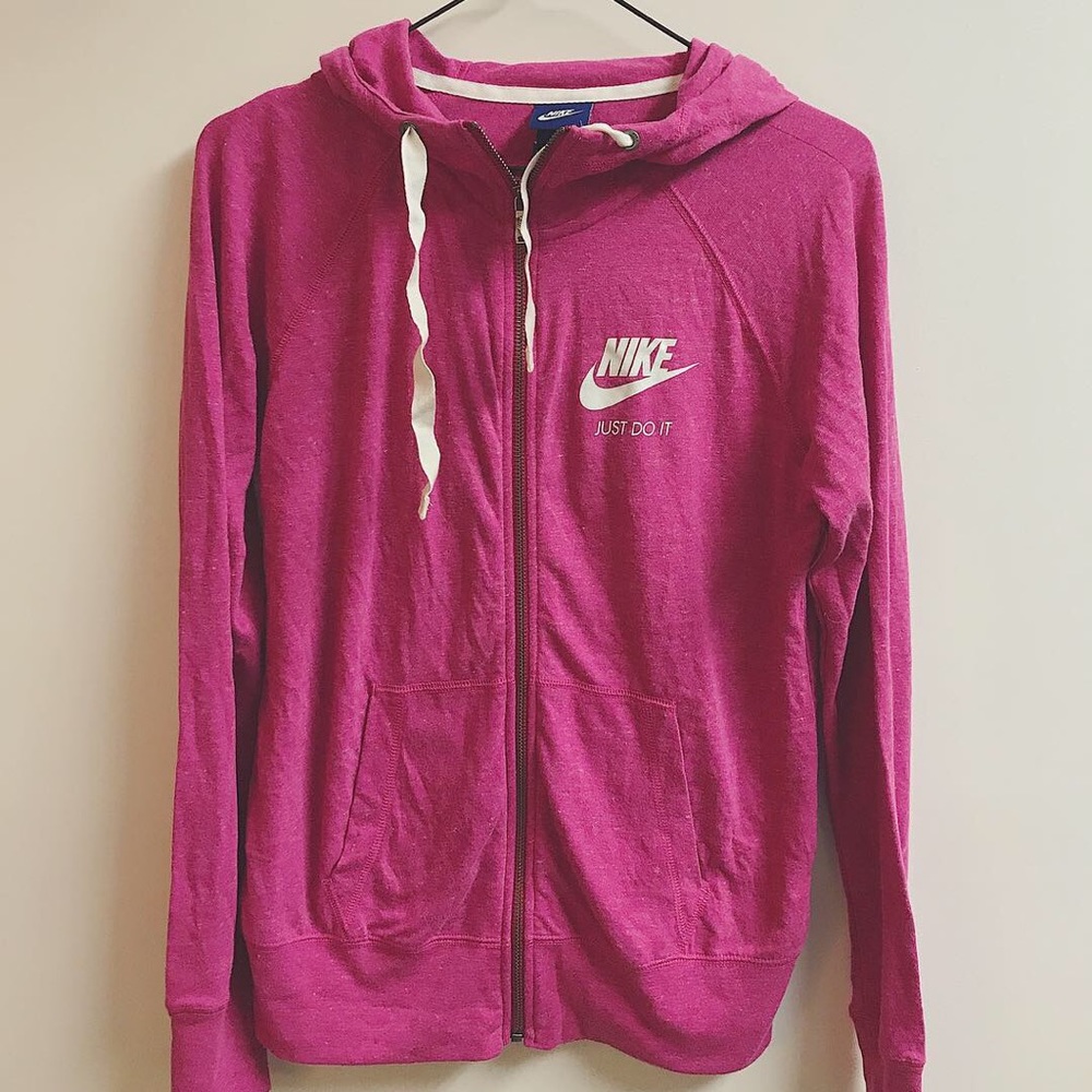 NIKE dri-fit full zip up hoodie